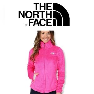 The North Face Hot pink Fleece Jaquet full zipper for girls size(18)